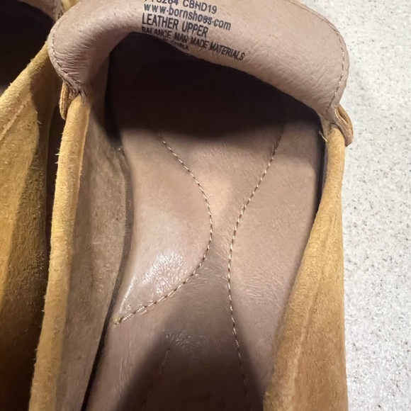 Born Womens Melinda Loafer Flat Shoes Yellow Suede Slip On Penny Solid - Picture 8 of 8